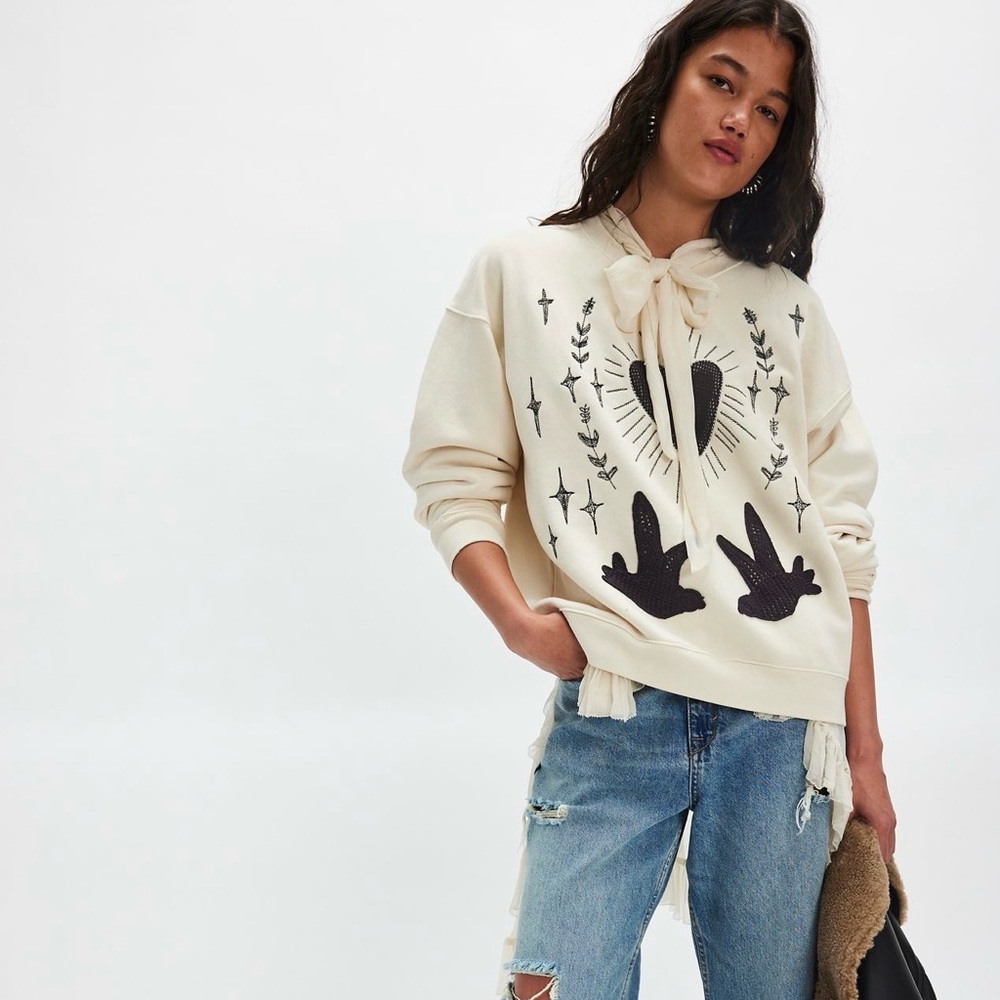 Free People x Tricia Fix My Heart Crewneck - Picture 6 of 8